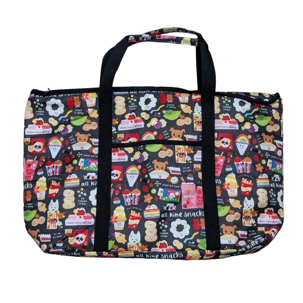 Eden in Love Hawaii Cooler Tote Bag All Kine Snacks print Cute Kawaii